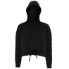 TriDri® Sweat à capuche oversize court femme