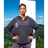 Sweat à capuche zippé sherpa avec fermeture éclair 1/4 pour femme TriDri®