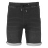 Short en jean homme avec cordon de serrage