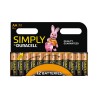 Pile Simply by Duracell AA, lot de 12